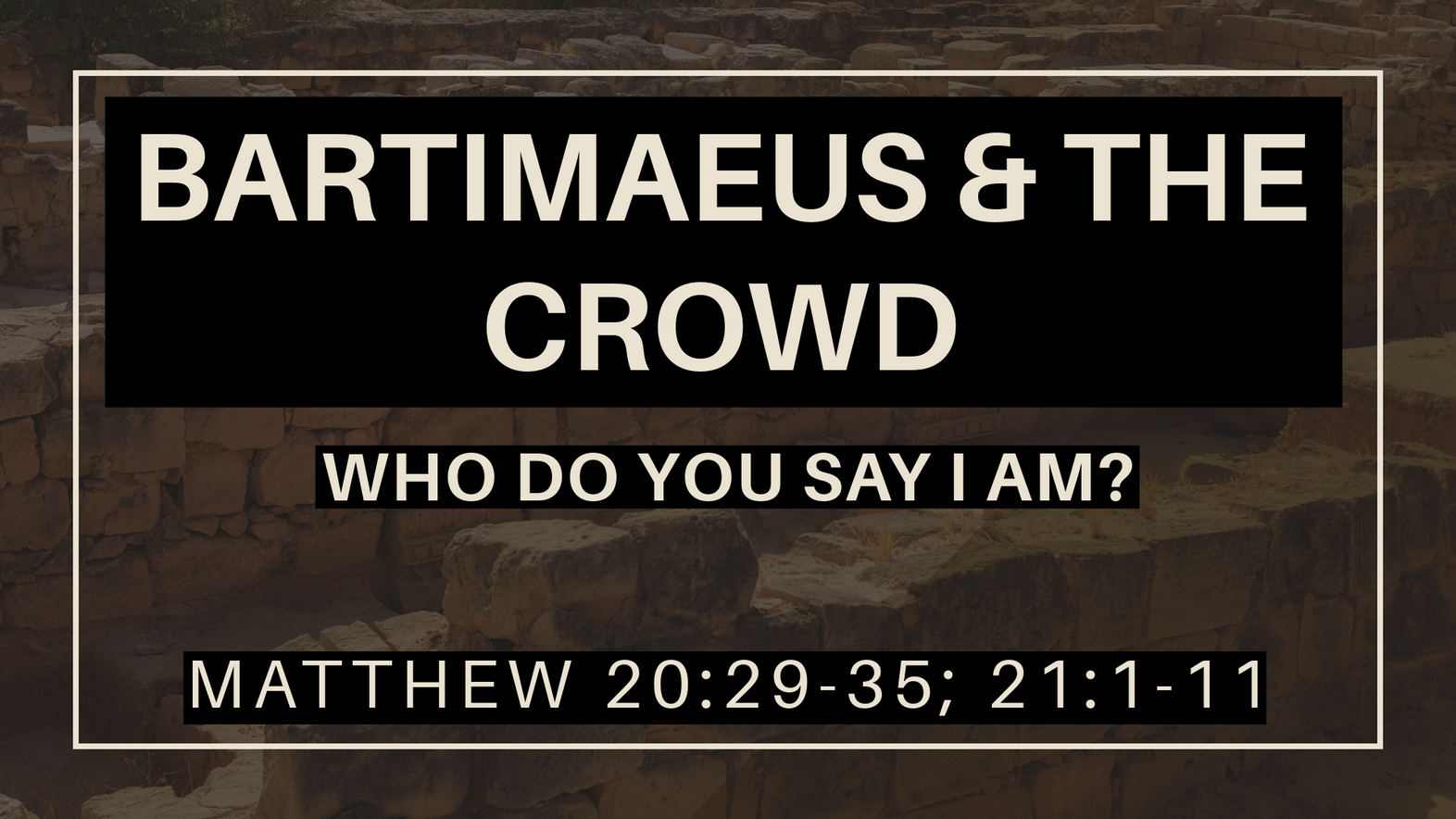 Bartimaeus and the Crowd
